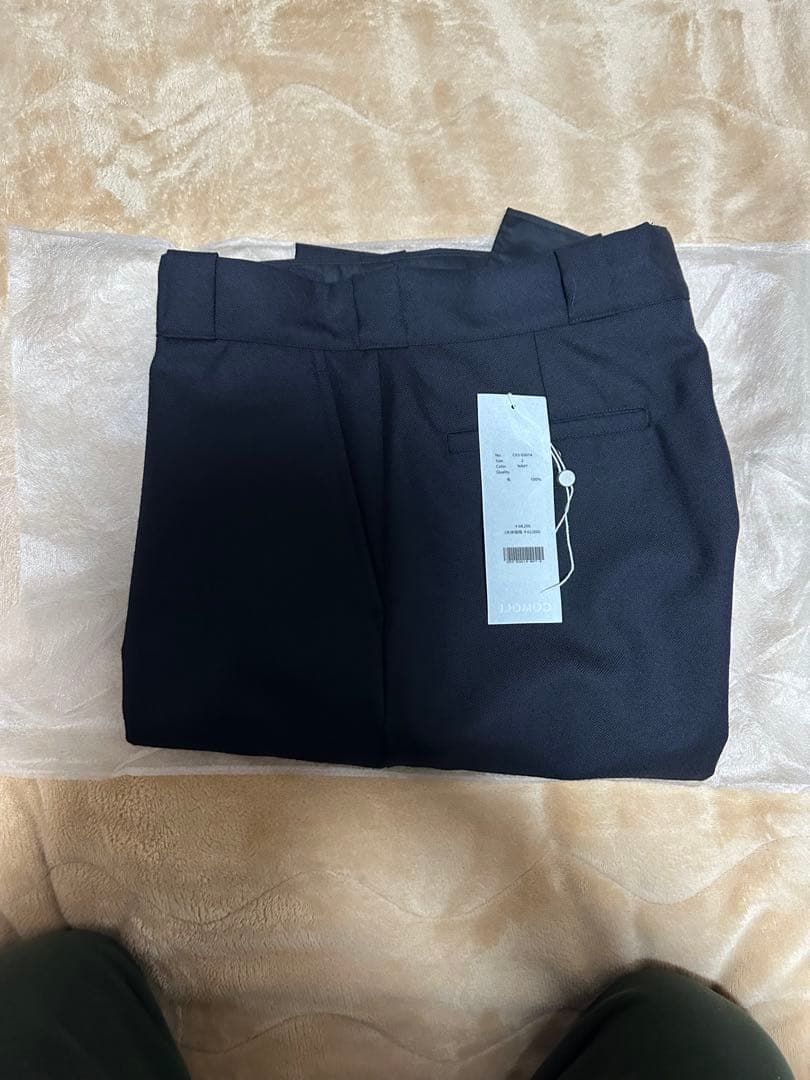 【新品未使用】COMOLI 25AW ウールサージ パンツ コモリ