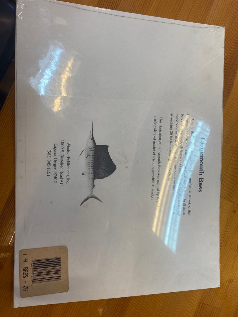 CHARMERルアーブリキ看板とバスのイラストセット　ブラックバス　ヘドン