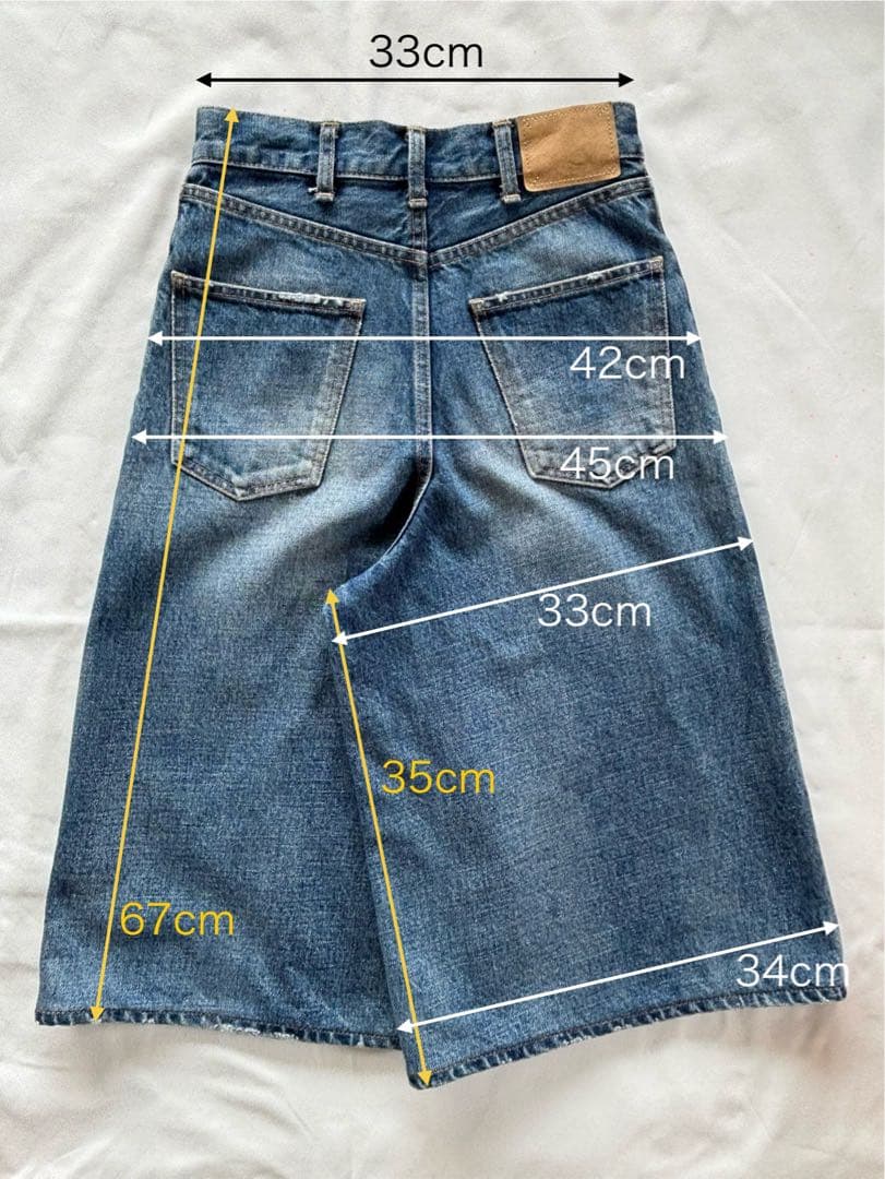 CELINE セリーヌ　エディ期　デニムキュロット