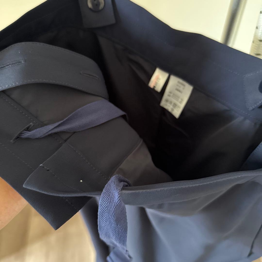 新品未使用　アンミヌ　unminou サスペンダーワイドパンツ ネイビー