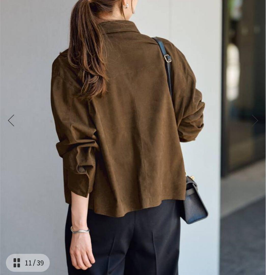 フレームワーク☆FRAMEWORK☆フェイクスエードブルゾン