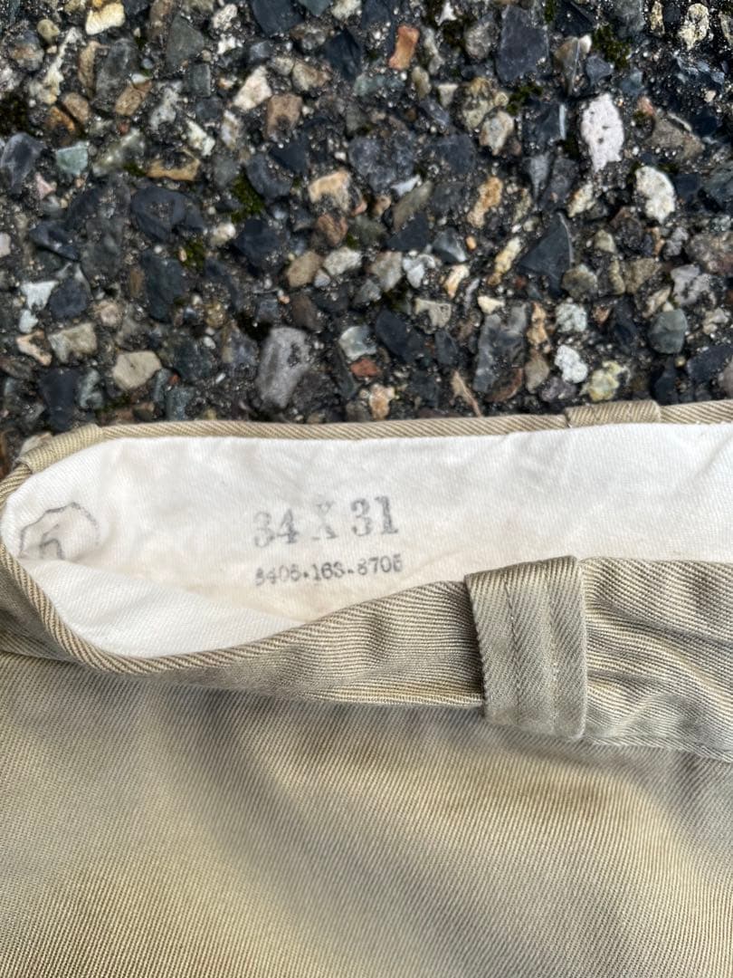【美品】60's USARMY Chino trousers W34L31