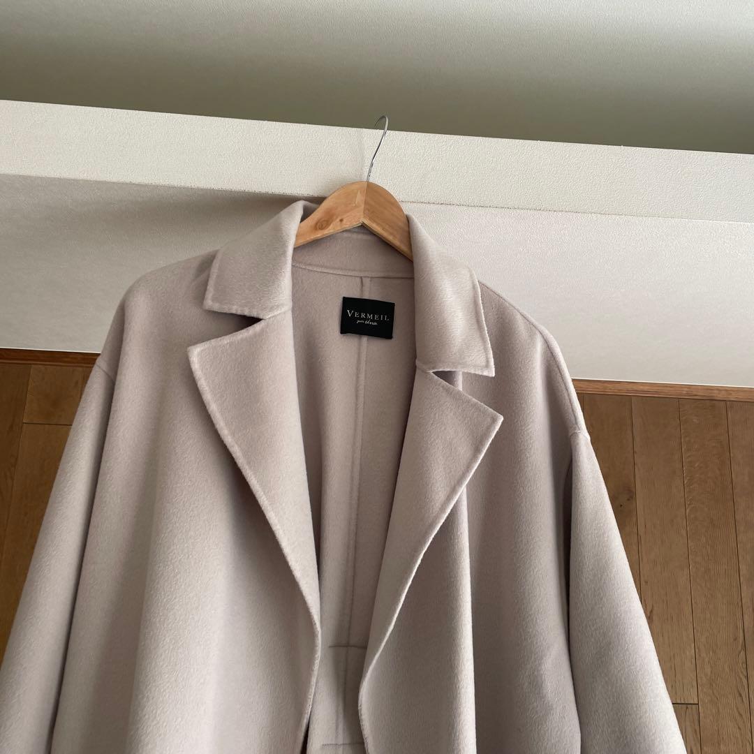 VERMEIL par ienaリバーラップコート　super160s