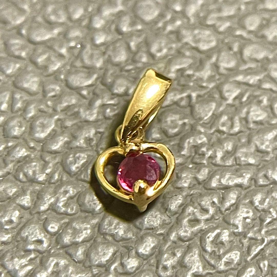 こ*こ様 k18チャーム　18金トップ　k18トップ k18 18金　石付きトッ