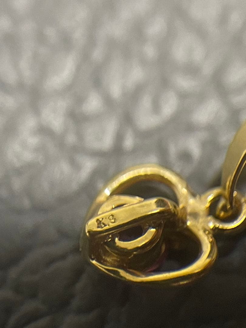 こ*こ様 k18チャーム　18金トップ　k18トップ k18 18金　石付きトッ