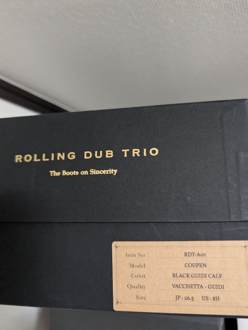 ローリングダブトリオ　コペン　 BLACK GUIDI CALF