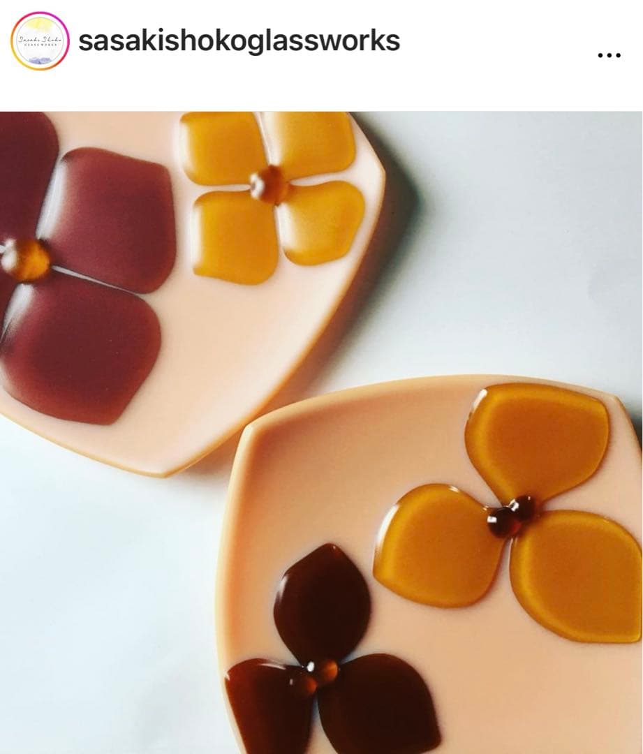 ほぼ未使用✨ガラス作家　佐々木翔子　皿11点セット