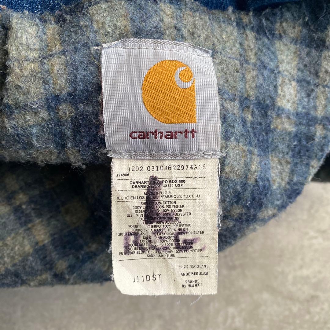カーハート デニム トラッカー ジャケット USA製 L