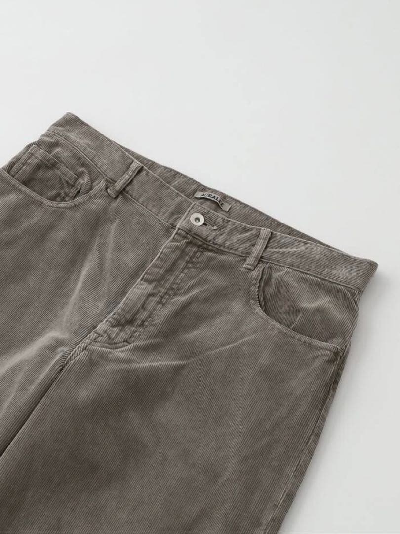 パンツ AURALEE PIGMENT DYED FINX CORDUROY 25aw