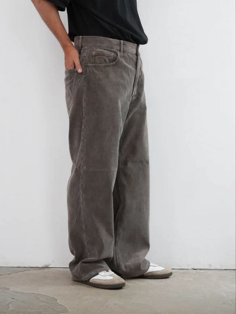 パンツ AURALEE PIGMENT DYED FINX CORDUROY 25aw