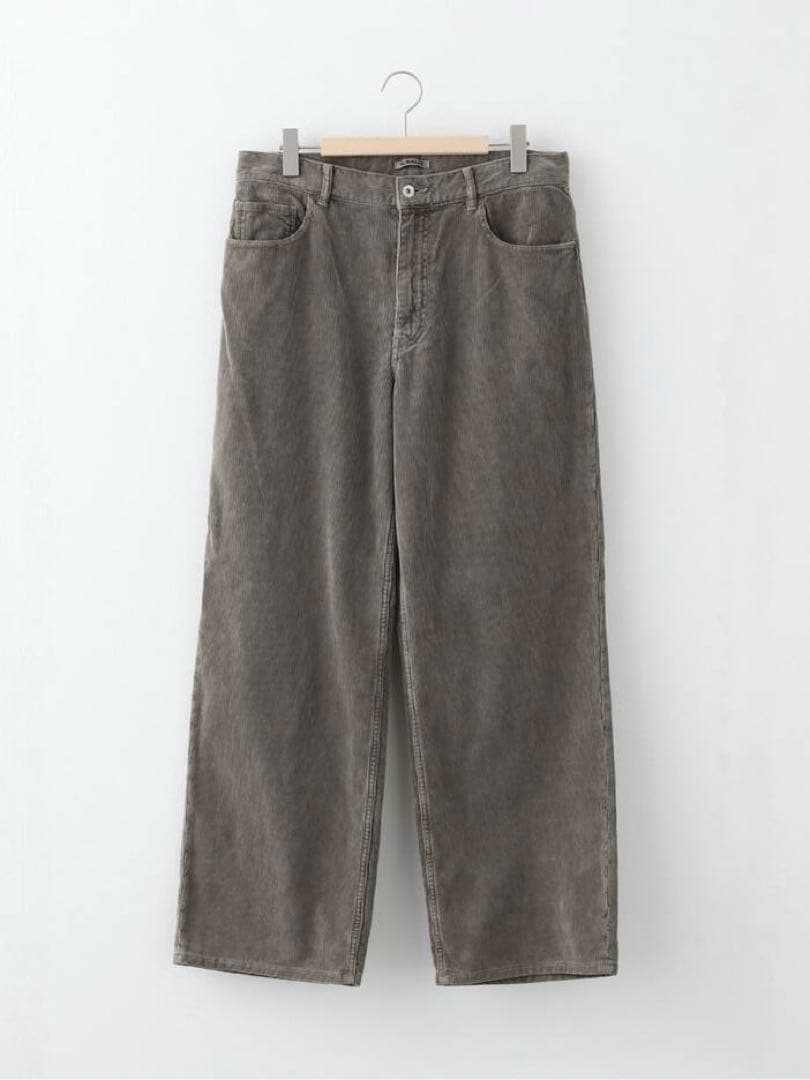 パンツ AURALEE PIGMENT DYED FINX CORDUROY 25aw