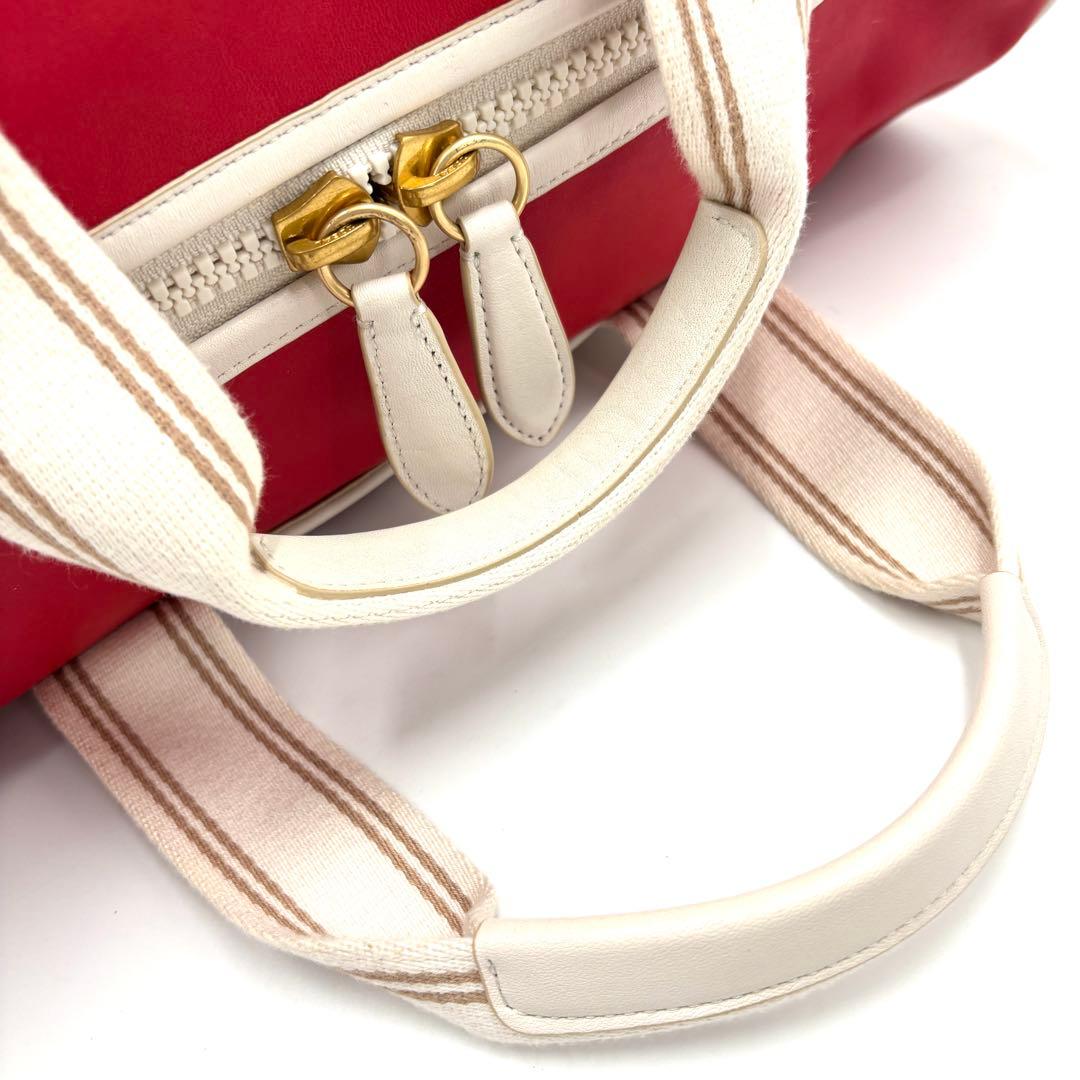 【未使用に近い】コーチ ダッフル ボストンバッグ ターンロック ロゴ レザー