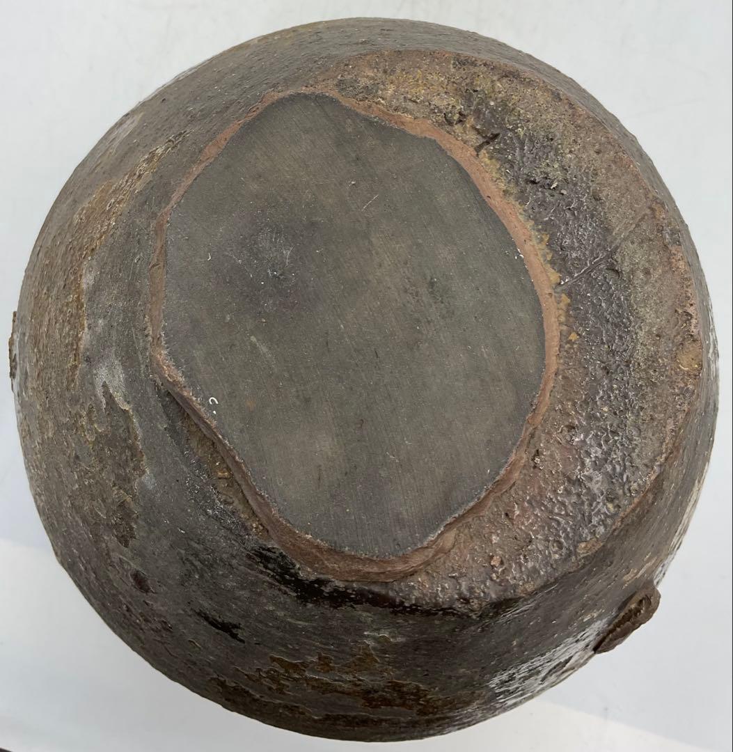 ◼️ 桃山時代　古備前焼三耳壷　珍品【M-03】◼️