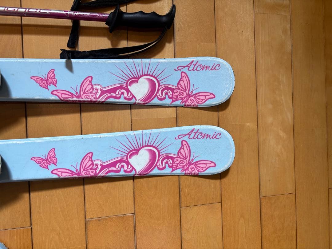 アトミック　子供用スキー板　100㎝　ブーツ20㎝、ストックセット