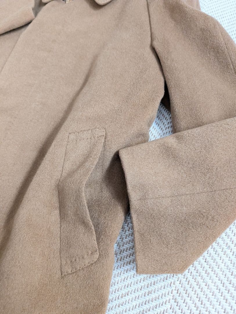 LANVIN PARIS　ランバンウール　カシミア100%　ロングコート　茶