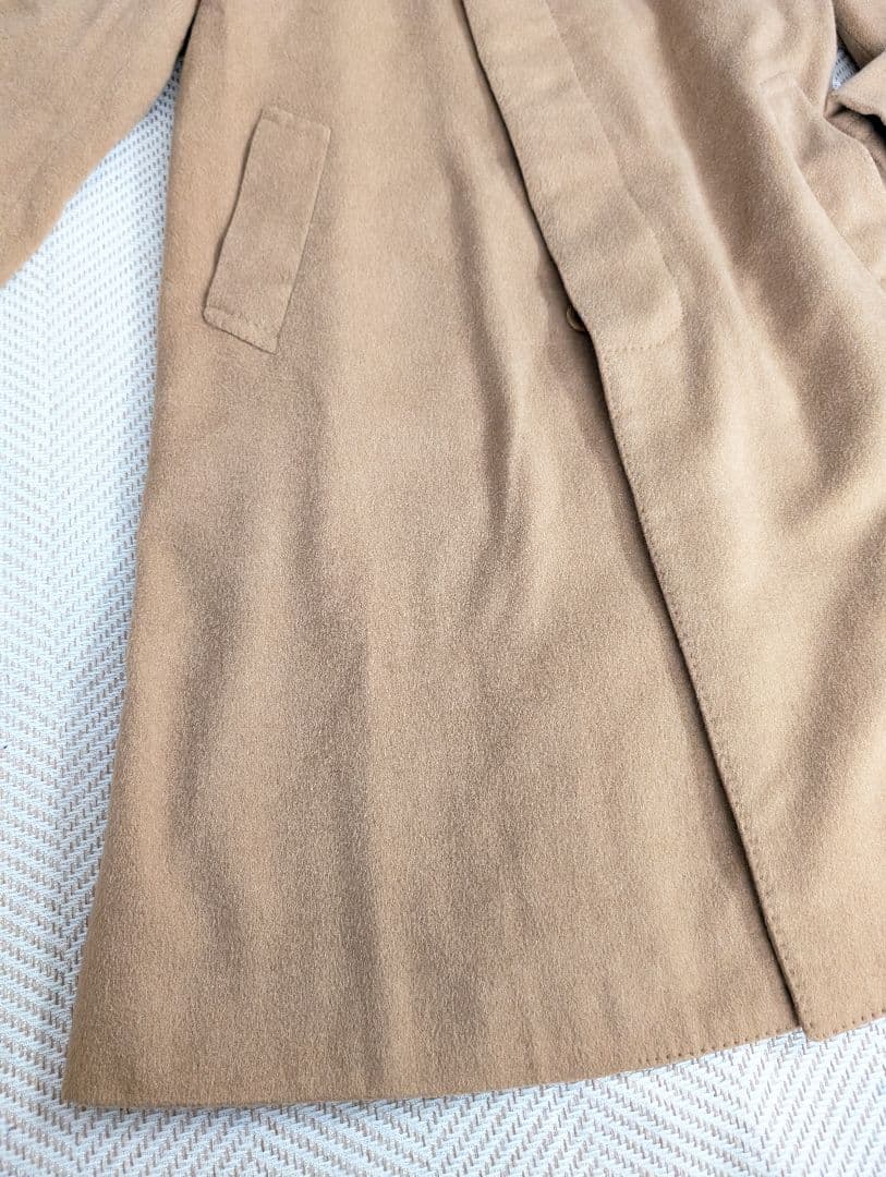 LANVIN PARIS　ランバンウール　カシミア100%　ロングコート　茶