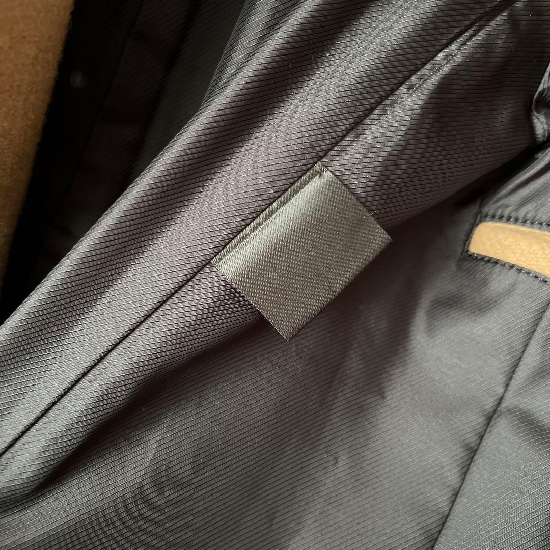 AKMエーケーエム　ダブルブレストメルトンコート　Pコート　ベージュウール