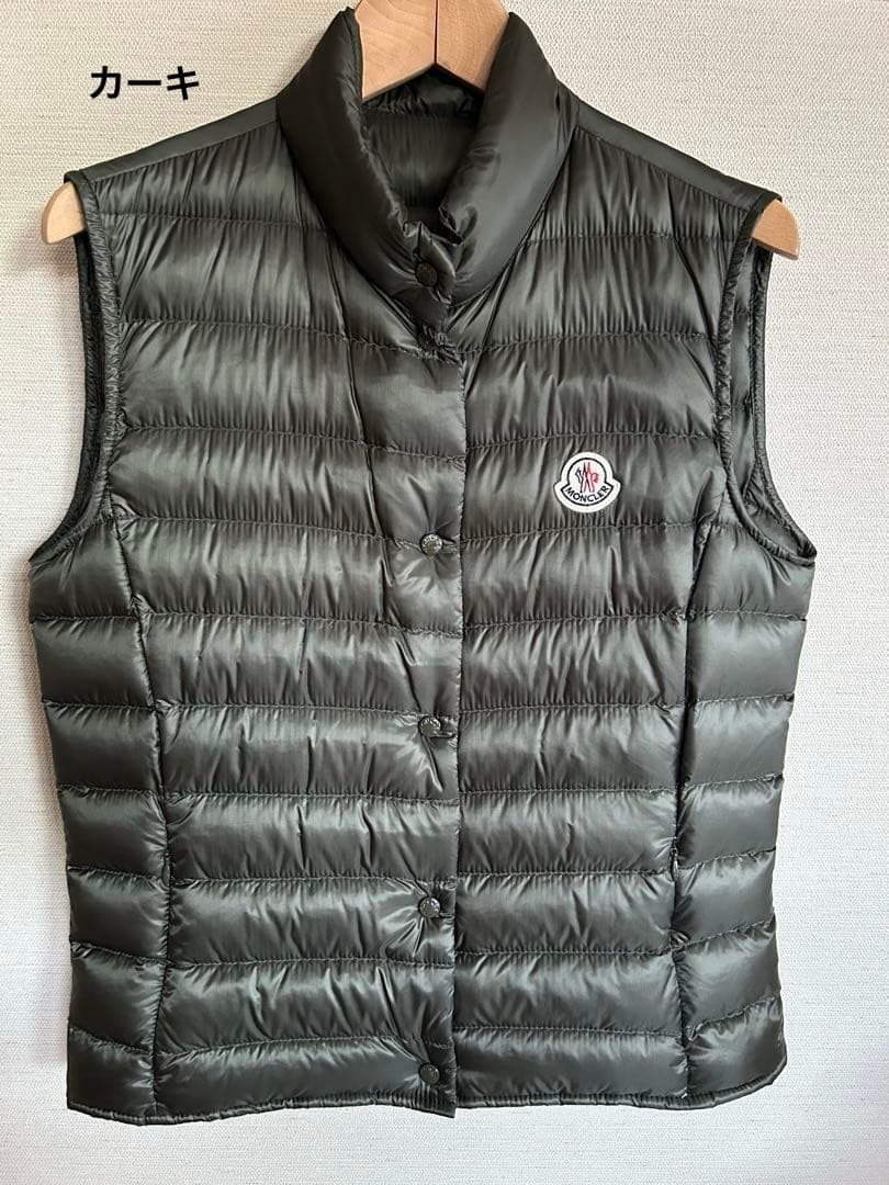 試着のみ⭐️MONCLER モンクレール⭐️サイズ1 カーキダウンベスト