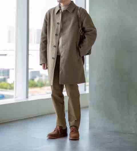 UNIQLO：C ユニクロC ダブルフェイスコート ブラウン L