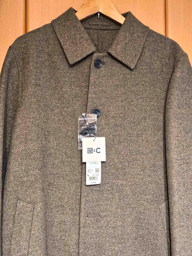 UNIQLO：C ユニクロC ダブルフェイスコート ブラウン L