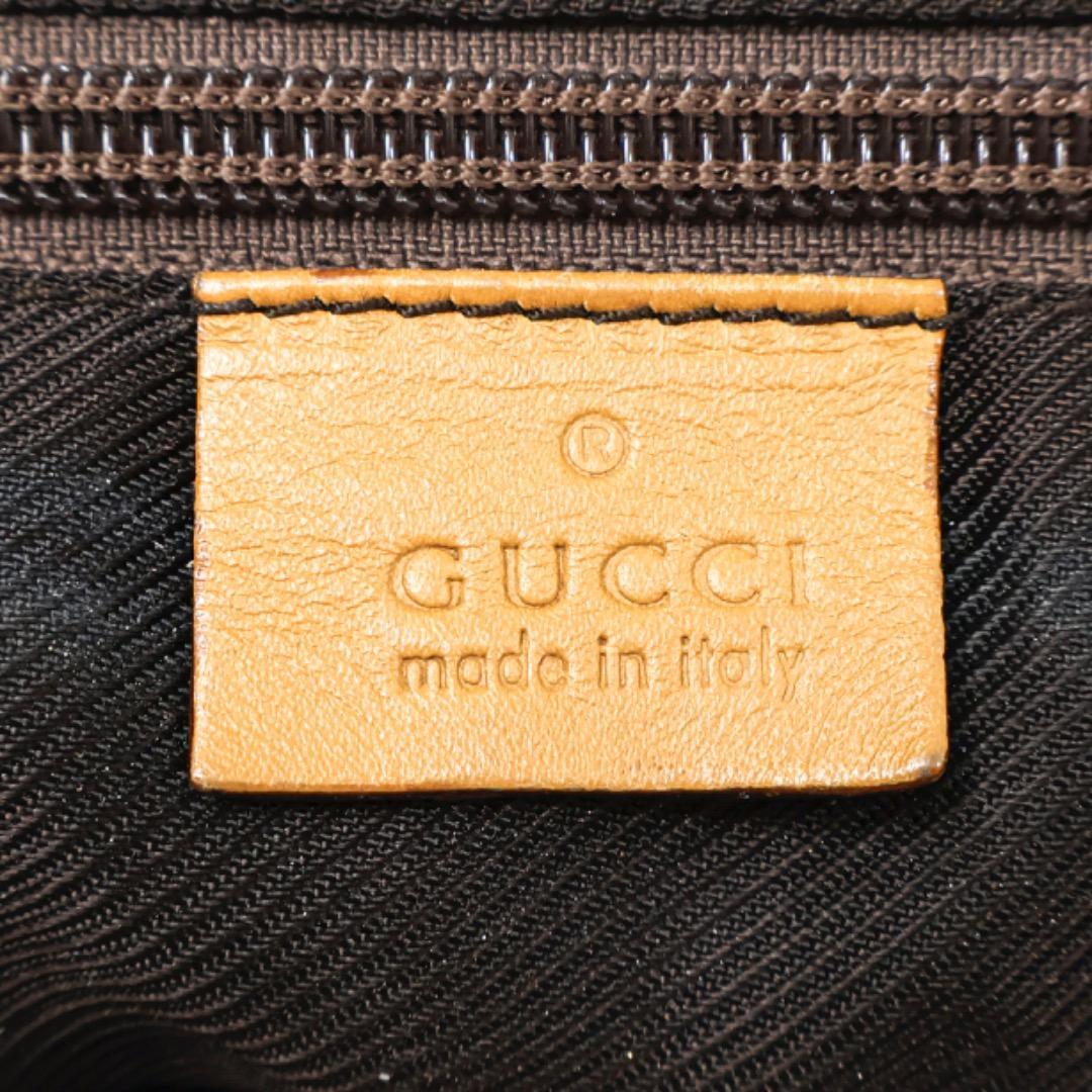 H5318-31グッチ　GGキャンバス×レザー　シェリーライントート　保存袋付