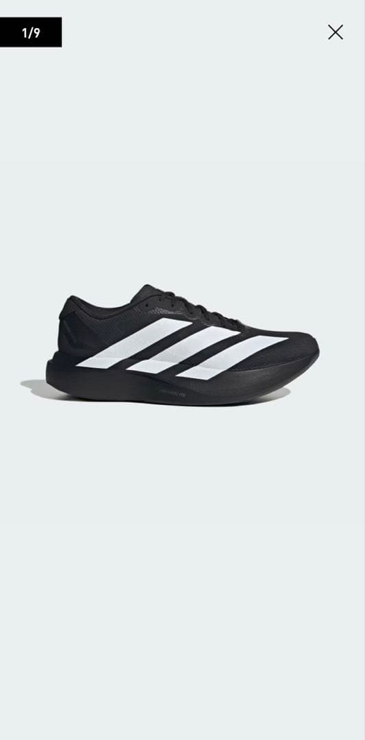 ADIZERO EVO SL WOVEN メンズ ブラック/ホワイト 26cm