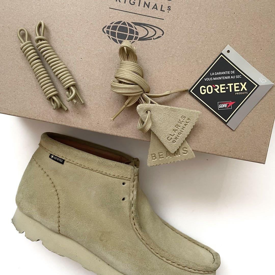 BEAMS別注 Clarks ワラビー GORE-TEX スリッポン