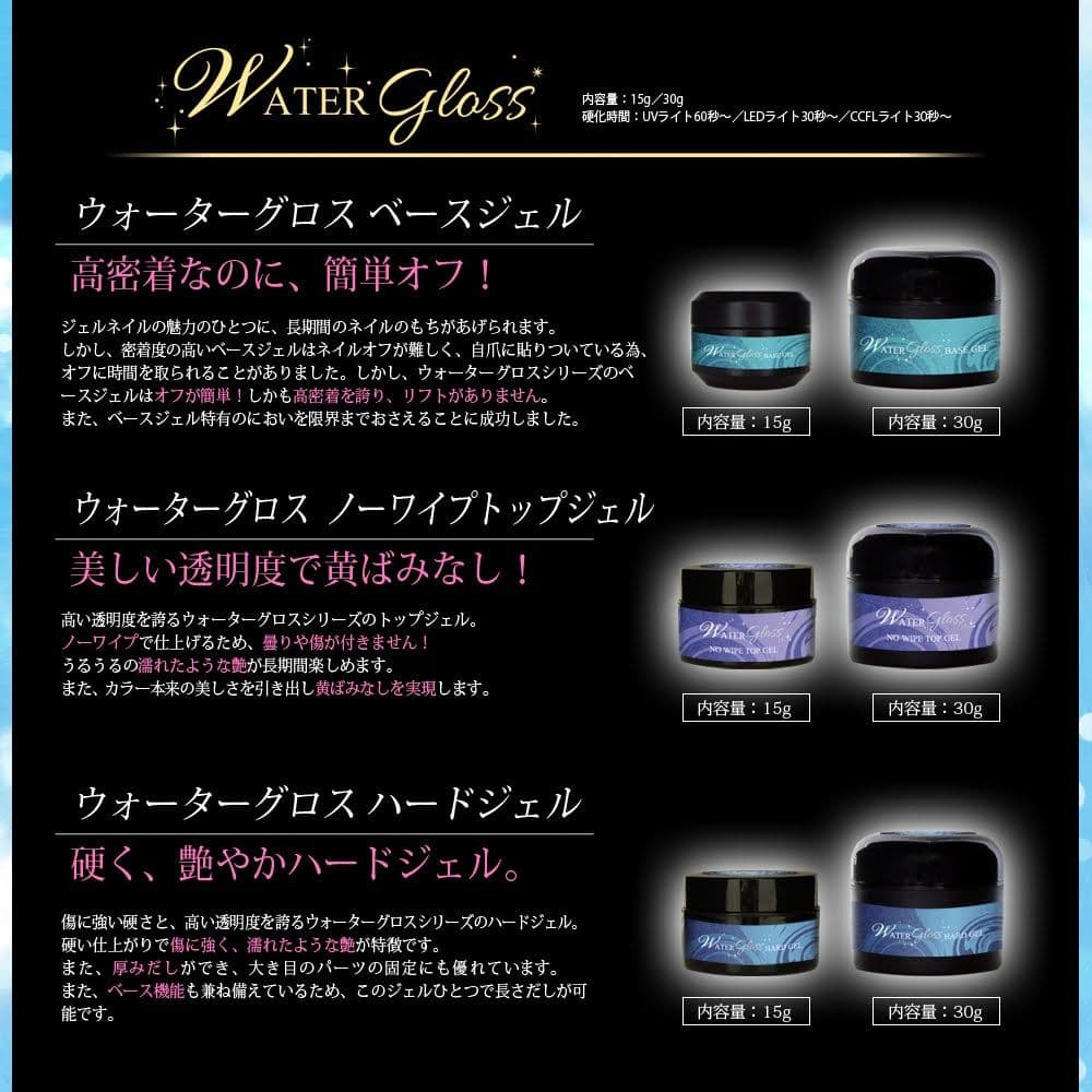 専用カゴ　ノンワイプトップジェル5組、ハードジェル5組　合計10個　30g