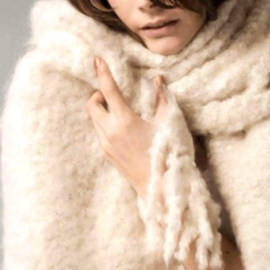 【最終値下げ価格】ASAUCE MELER キッドモヘア 大判ストール