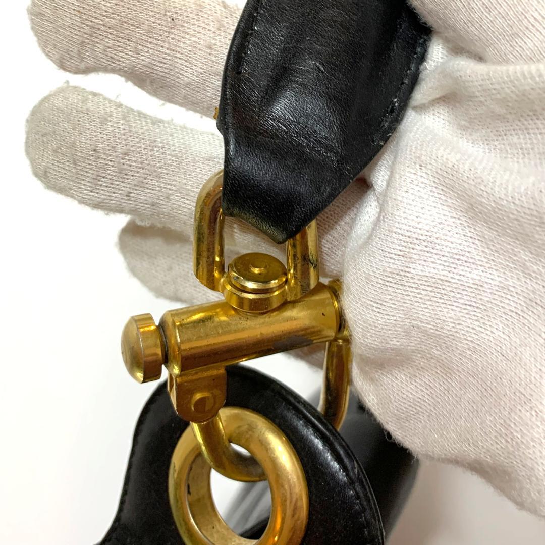 CELINE セリーヌ 黒 レザー ショルダーバッグ トート ヴィンテージ