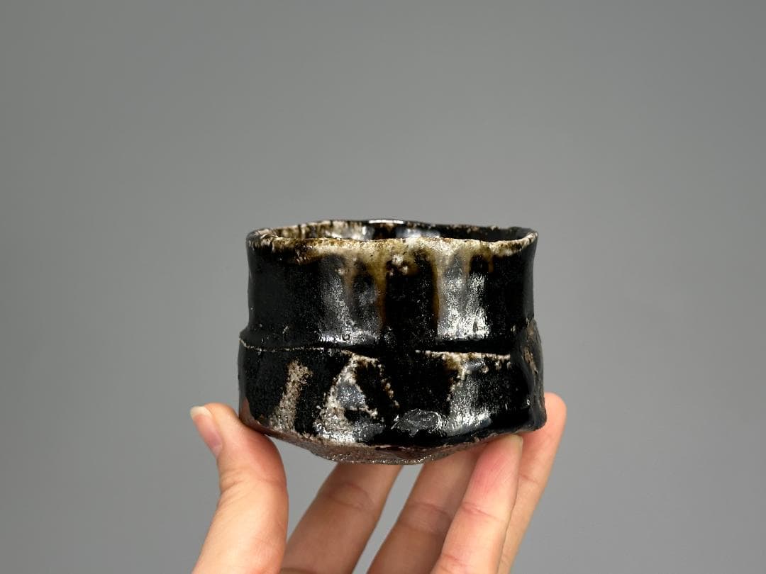 茶道具　茶碗　引出黒　茶碗　在銘