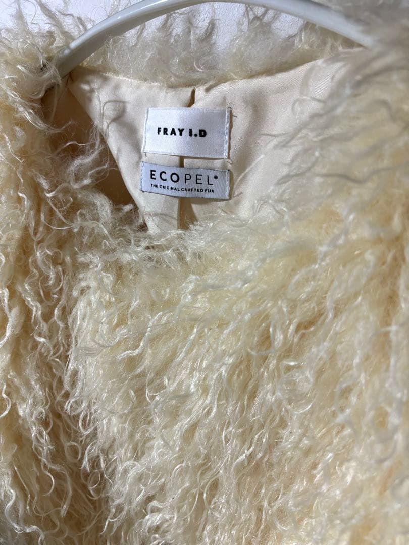 【FRAY I.D】ECOPELショートファーコート【美品/ショッパータグ同封】