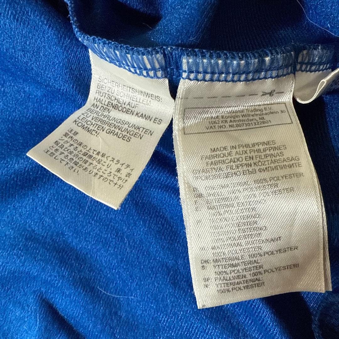 00s adidas トラックジャケット ファイヤーバード L 青×赤 ジャージ