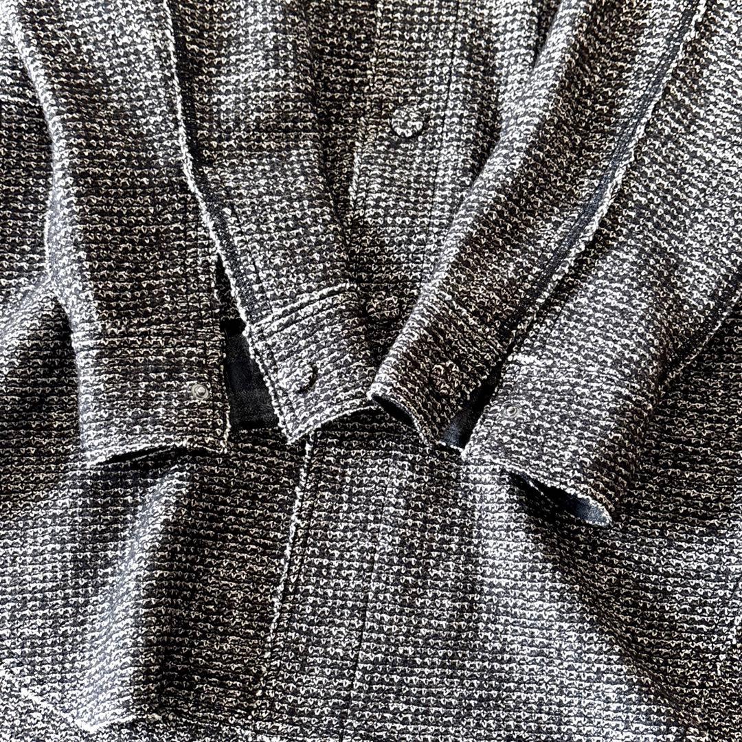 美品 マカフィー ウール混 ジャケット コート ツイードジャケット ロング丈