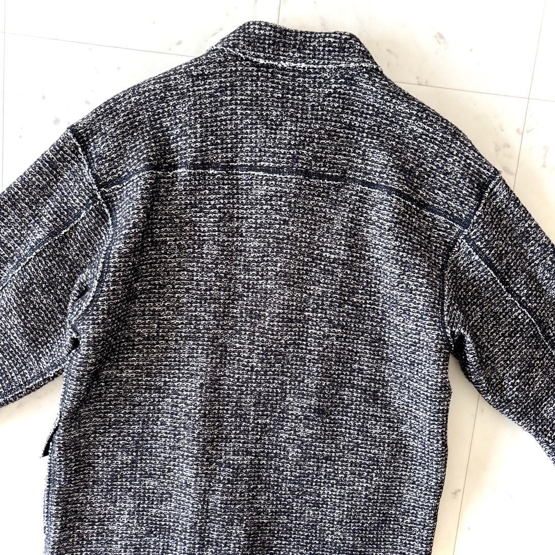 美品 マカフィー ウール混 ジャケット コート ツイードジャケット ロング丈