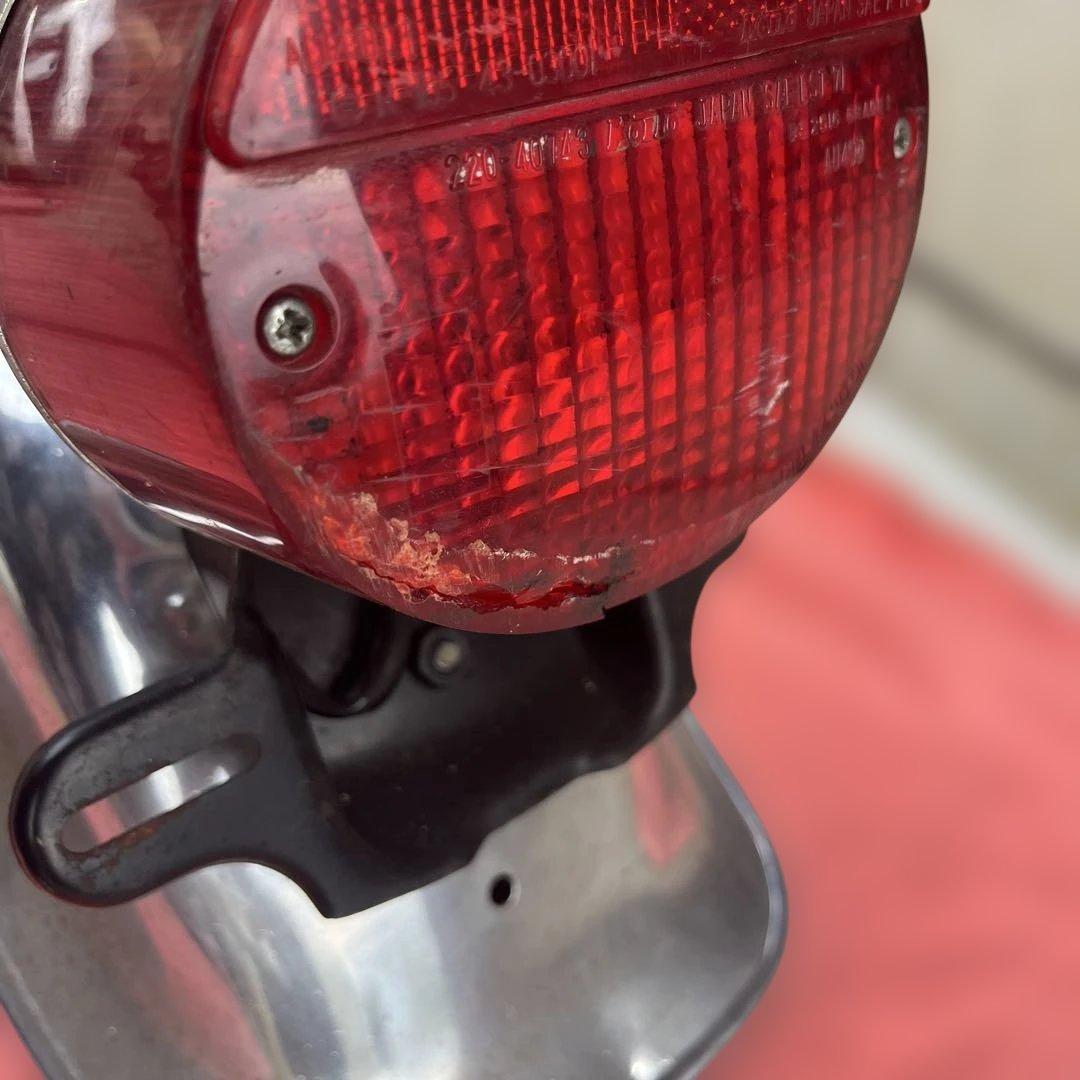 Z1 Z2 純正　リアフェンダー　テールランプ付き　ヤレ　19