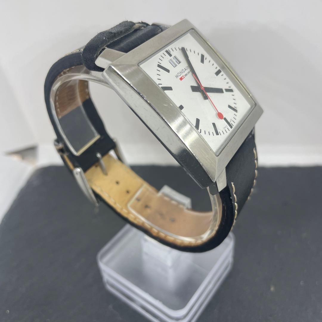 MONDAINE クォーツ腕時計 スクエア