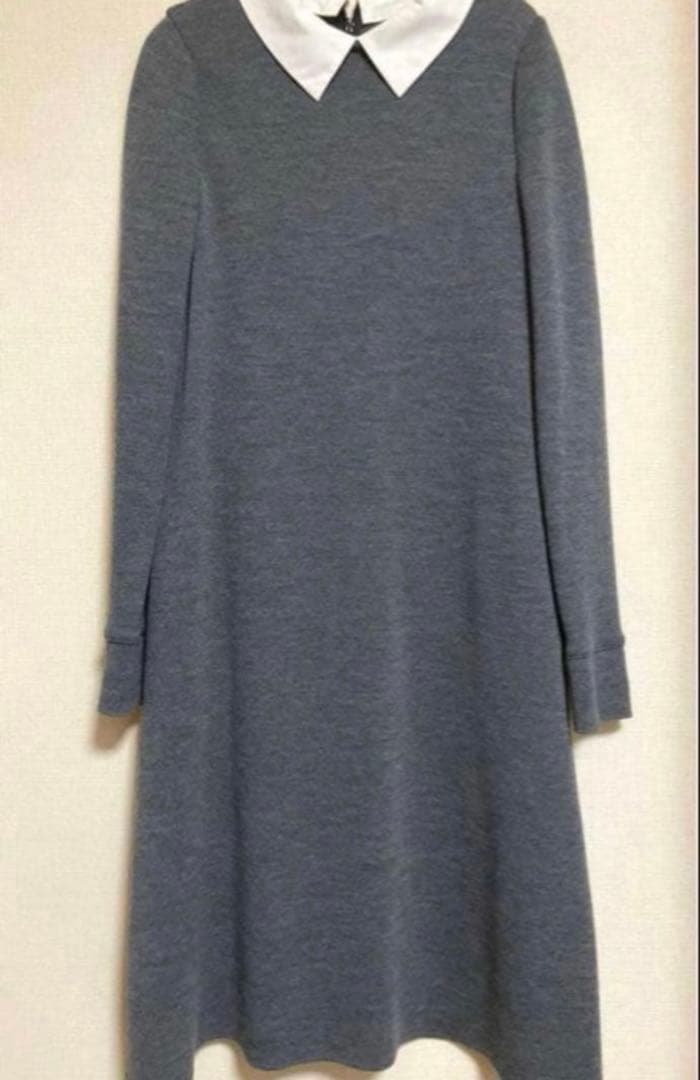 専用　最高級♡FOXEY 白襟ニットロングワンピース 40