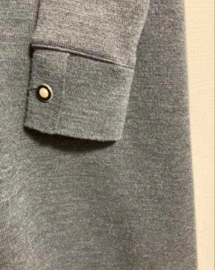 専用　最高級♡FOXEY 白襟ニットロングワンピース 40