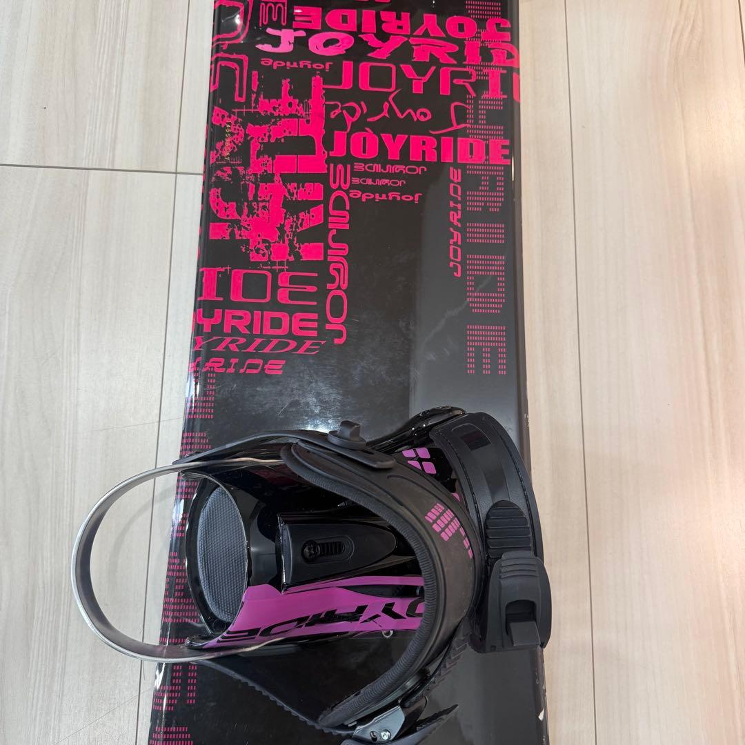 JOYRIDE 4点セット　スノーボード 黒/ピンク　145cm