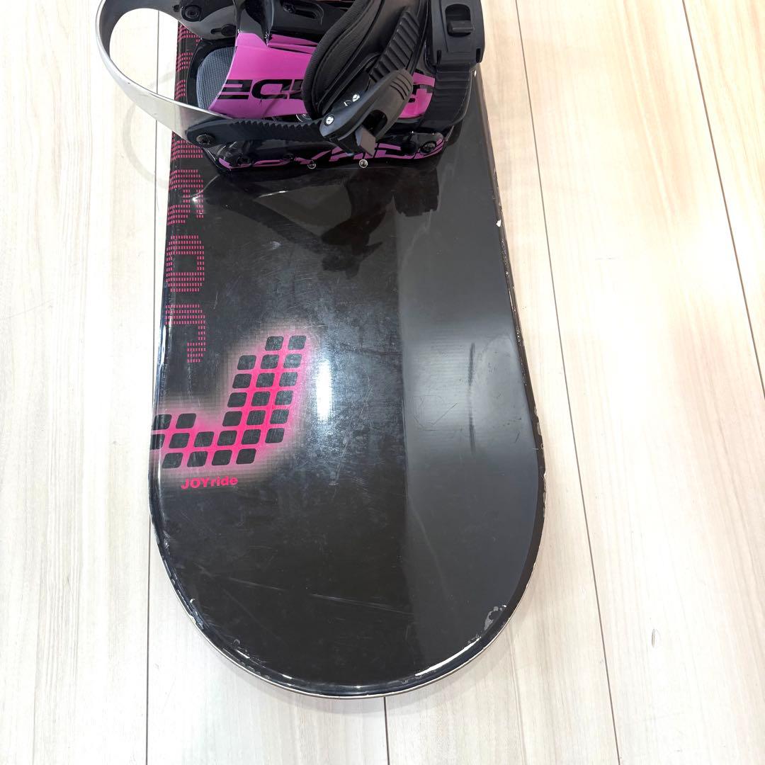 JOYRIDE 4点セット　スノーボード 黒/ピンク　145cm