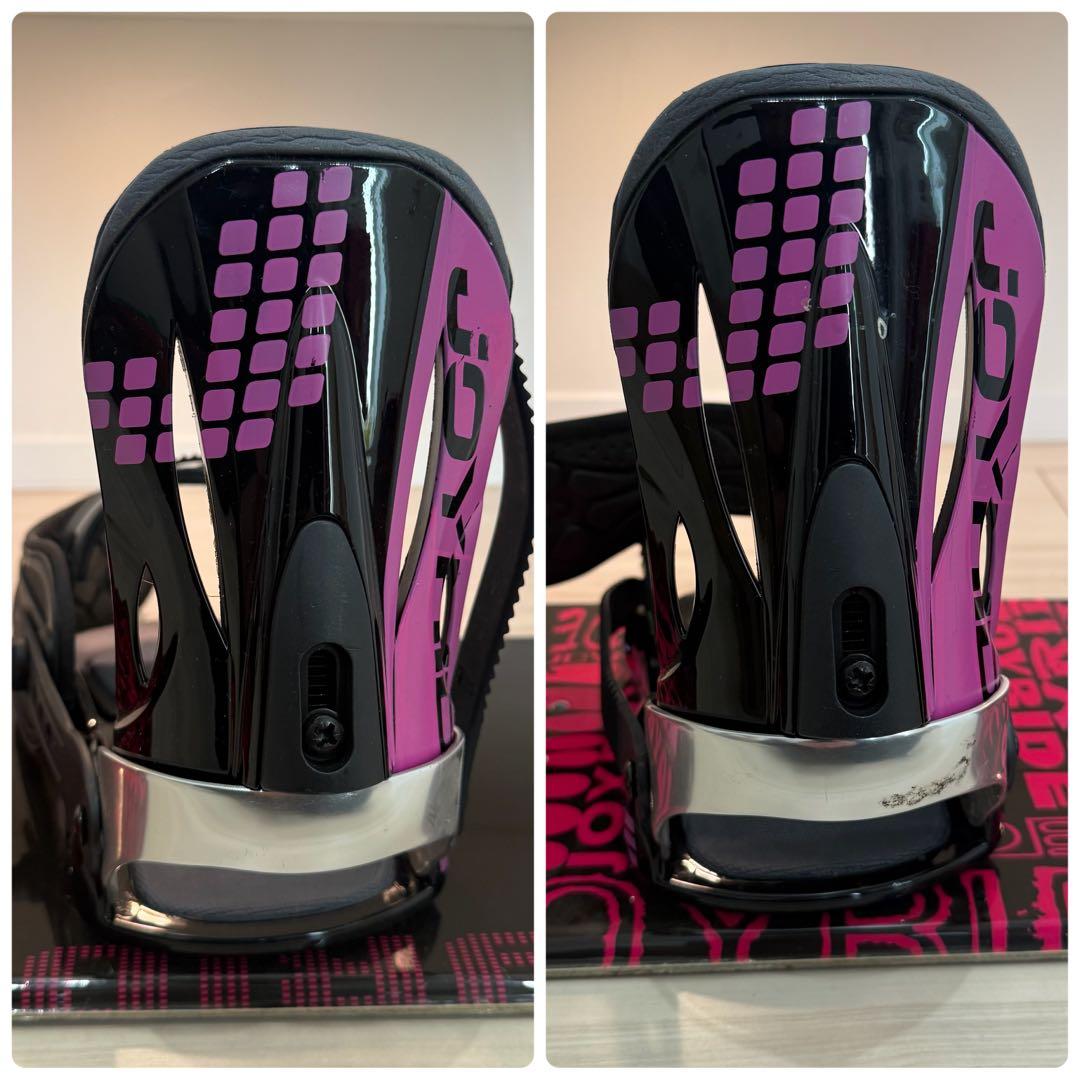 JOYRIDE 4点セット　スノーボード 黒/ピンク　145cm