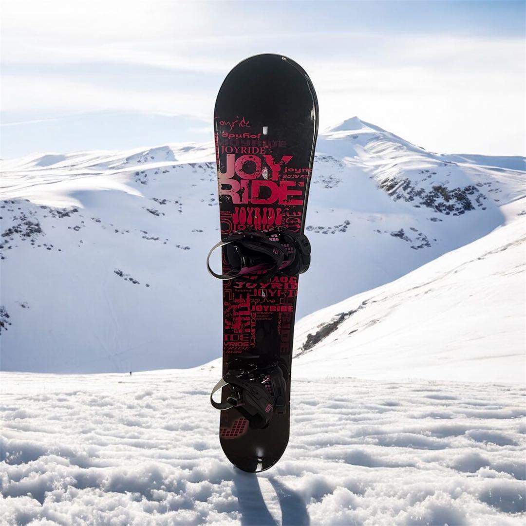 JOYRIDE 4点セット　スノーボード 黒/ピンク　145cm