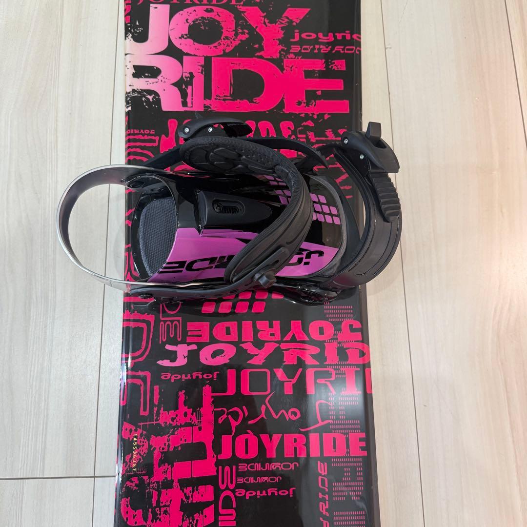 JOYRIDE 4点セット　スノーボード 黒/ピンク　145cm