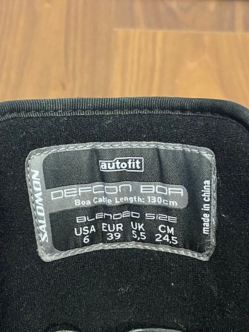 サロモン　スノーボード　ブーツ　BOA 24.5㎝　ブラック