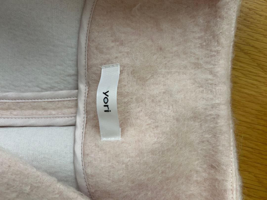 yori ウールモヘアシャギージャケット ピンク Fサイズ