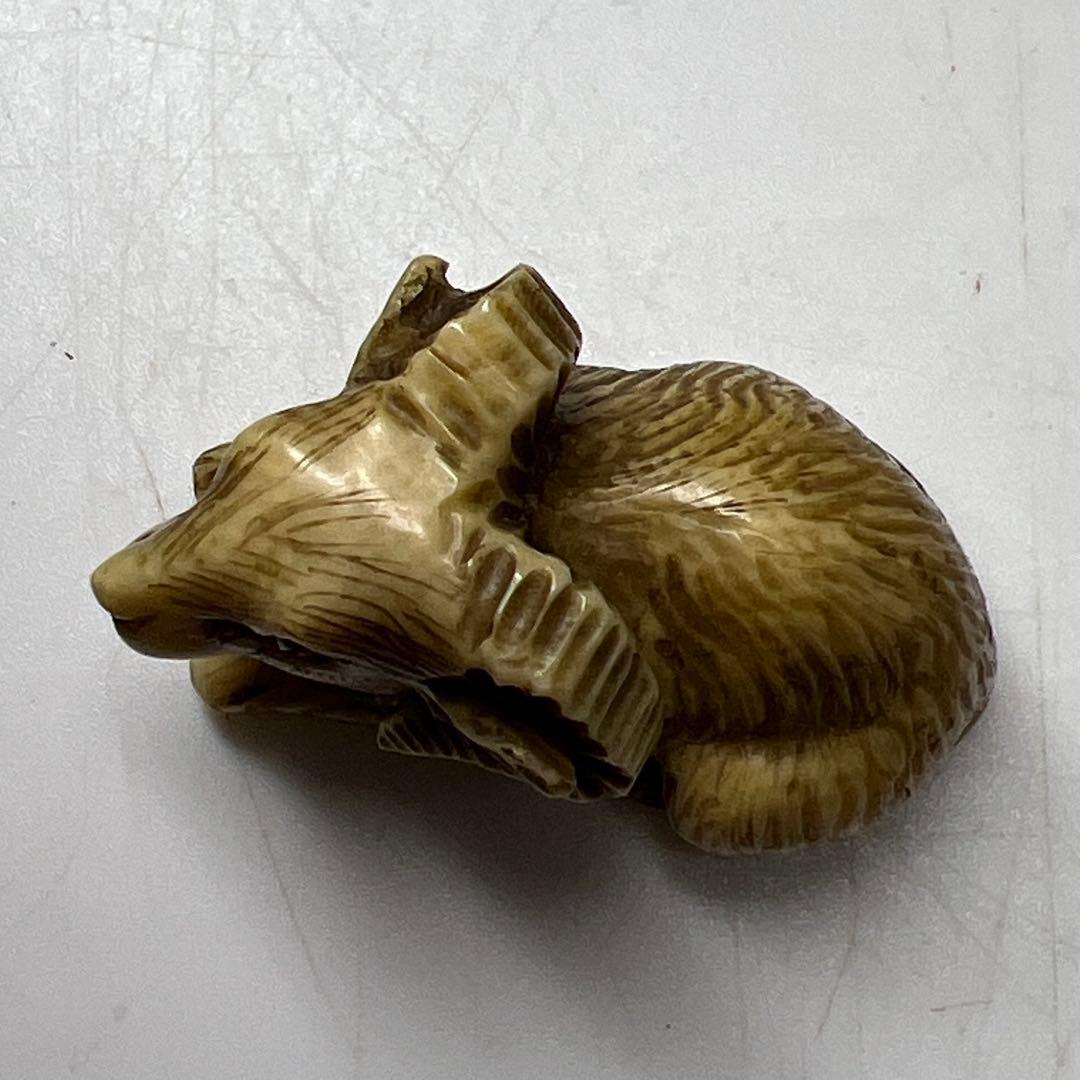 和之 在銘 極上山羊 根付 15g 東キ8-0204☆2F トヒチ