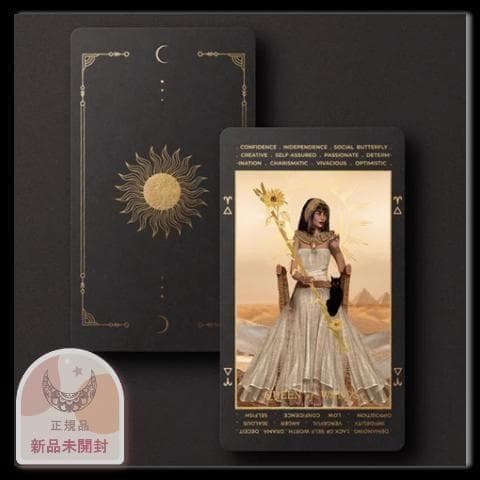 【限定特価品】高級感溢れる美しいカード✨明晰夢タロットカード ブラックver