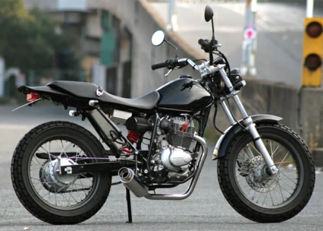 Realize ホンダ FTR223 100φ砲弾SUS 3曲げ　マフラー