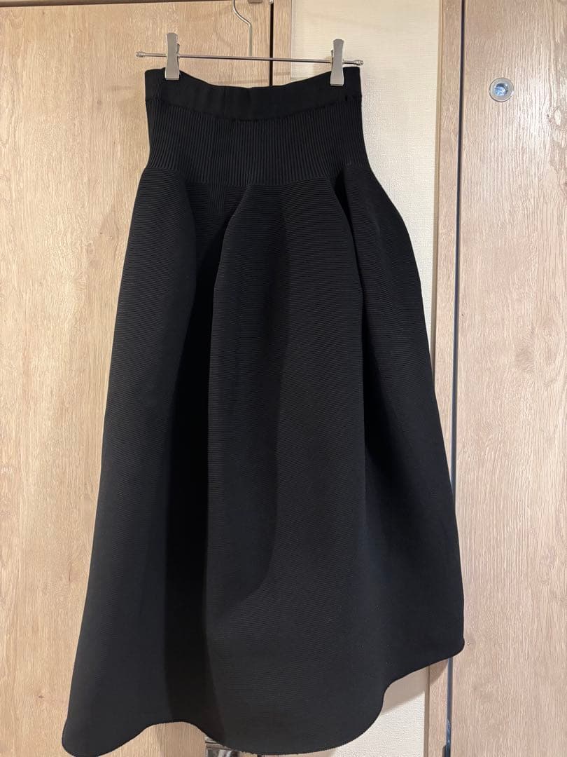 CFCL POTTERY ROUNDED HEM SKIRT スカート 黒